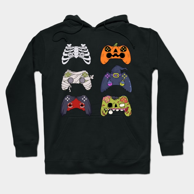 Halloween Controllers Hoodie by Three Meat Curry